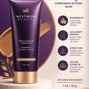Westmore Beauty Body Coverage Perfector Waterproof Leg and Body Makeup Golden Radiance 7 Oz
