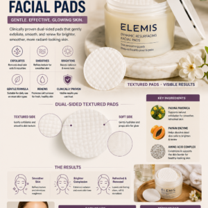 ELEMIS Dynamic Resurfacing Facial Pads for gentle daily exfoliation and smoother glowing skin.